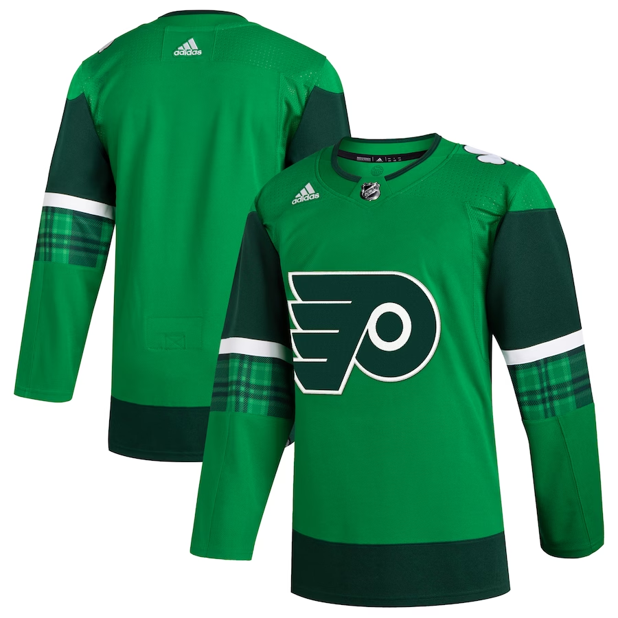 Men's Philadelphia Flyers Kelly Green 2023 St. Patrick's Day Primegreen Authentic Blank Jersey Men's Philadelphia Flyers Kelly Green 2023 St. Patrick's Day Primegreen Authentic Blank Jersey